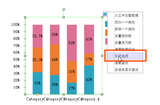 亿图图示绘制百分比柱状图