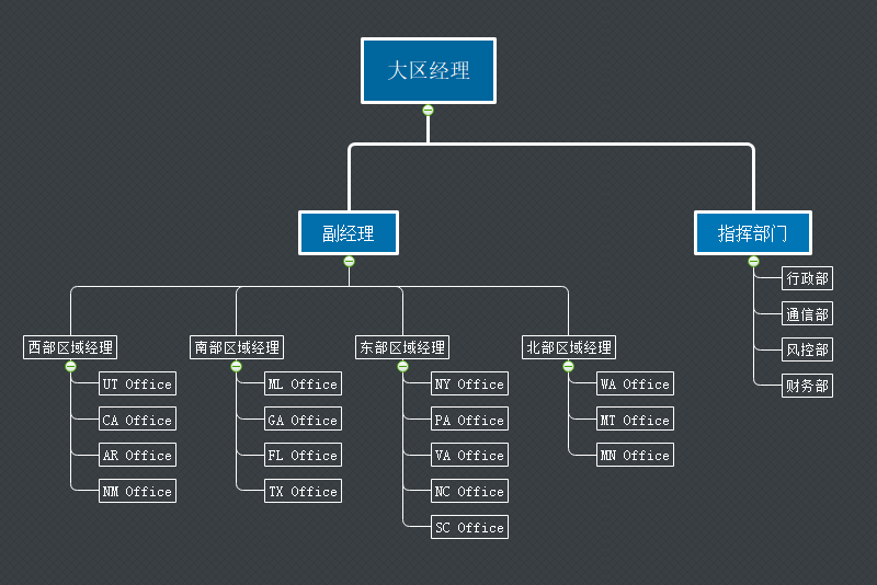 大区经理组织架构图