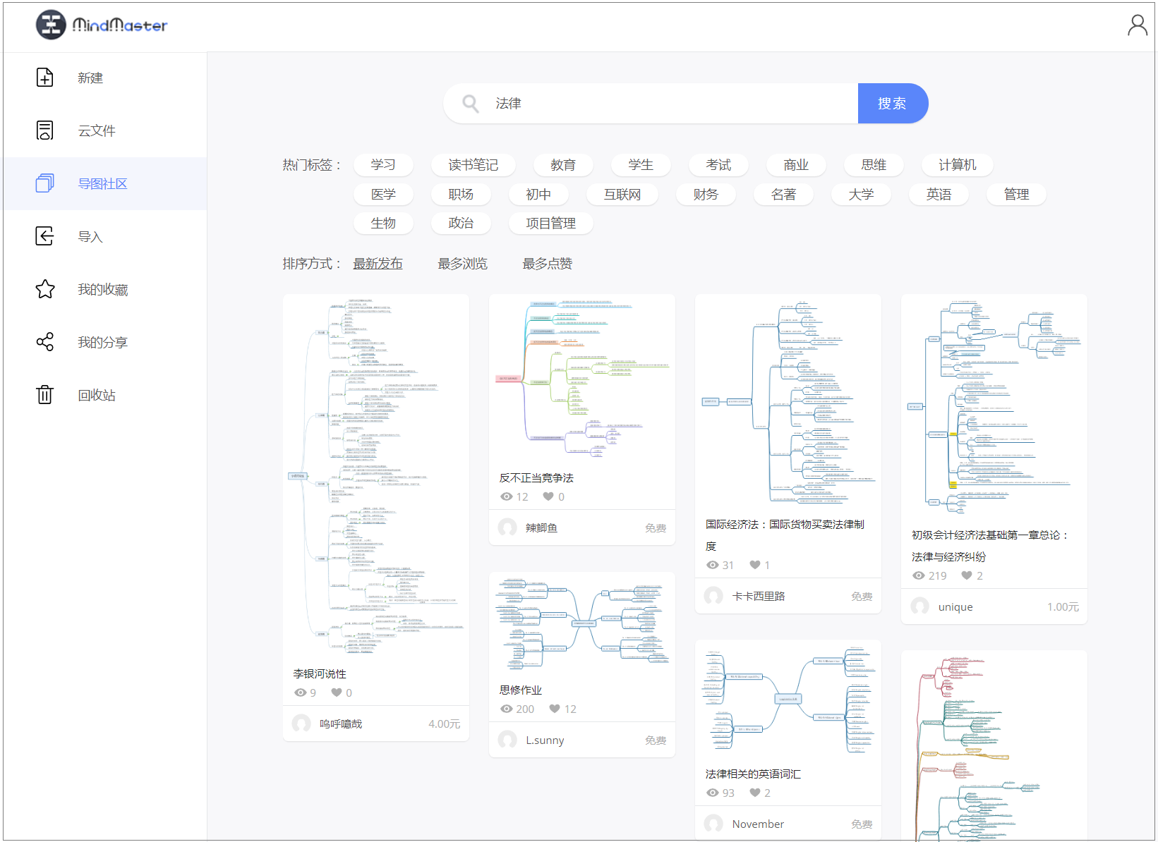 法学思维导图