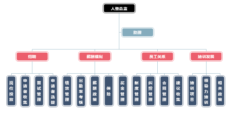 人力资源组织结构图