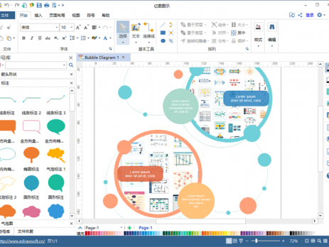 思维导图气泡图