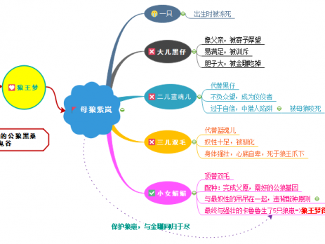 狼王梦思维导图