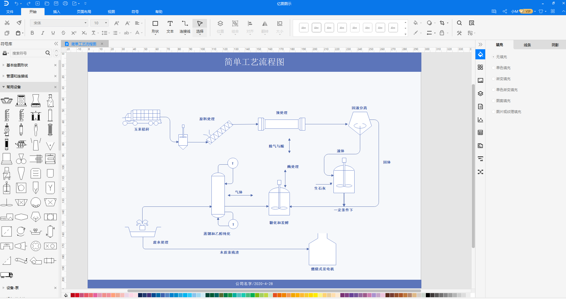 工艺流程图模板