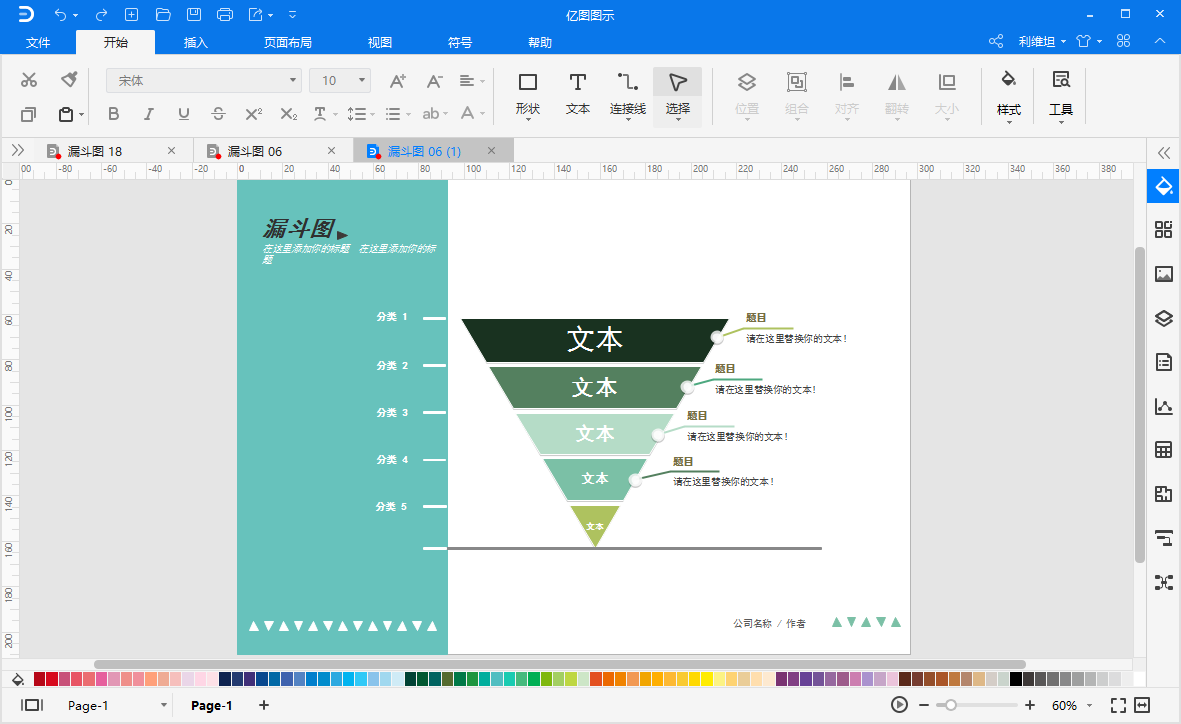 漏斗图模板
