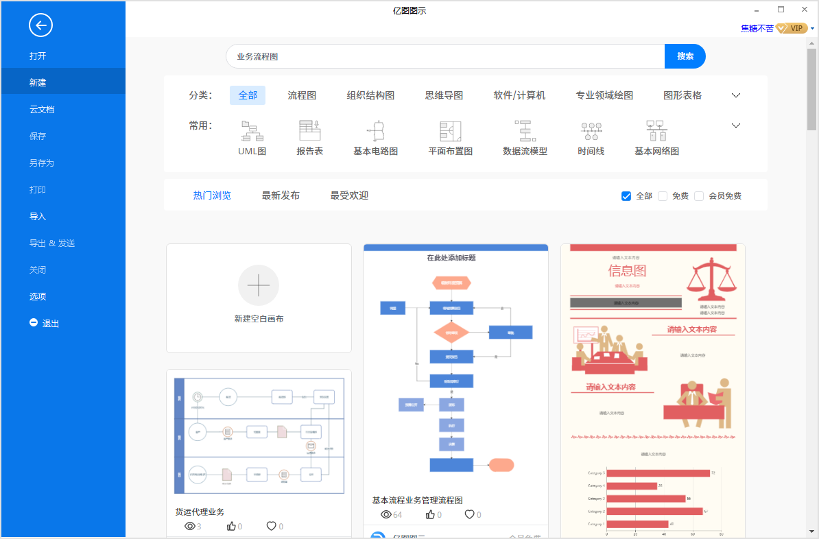 业务流程图新建