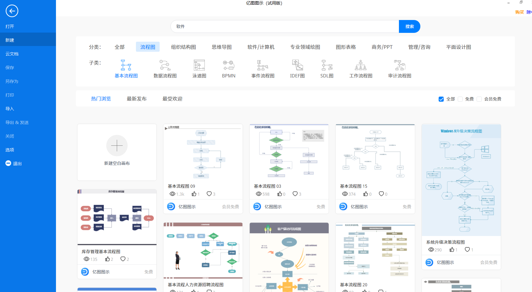 软件流程图图示
