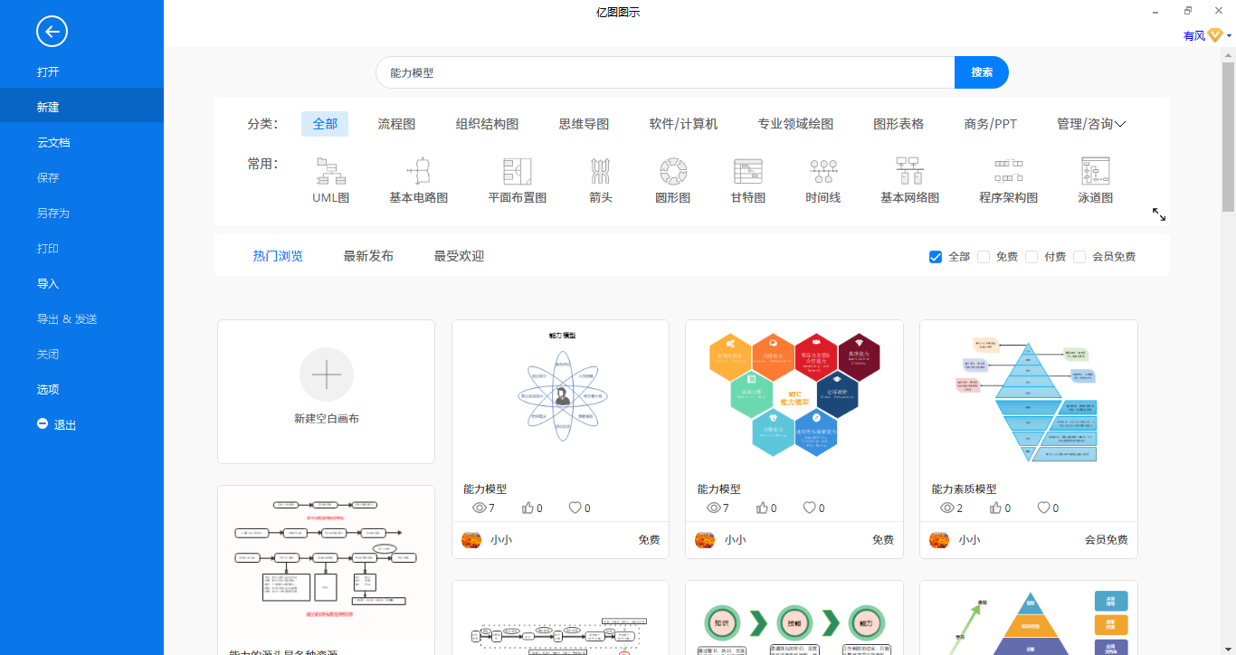 能力模型新建