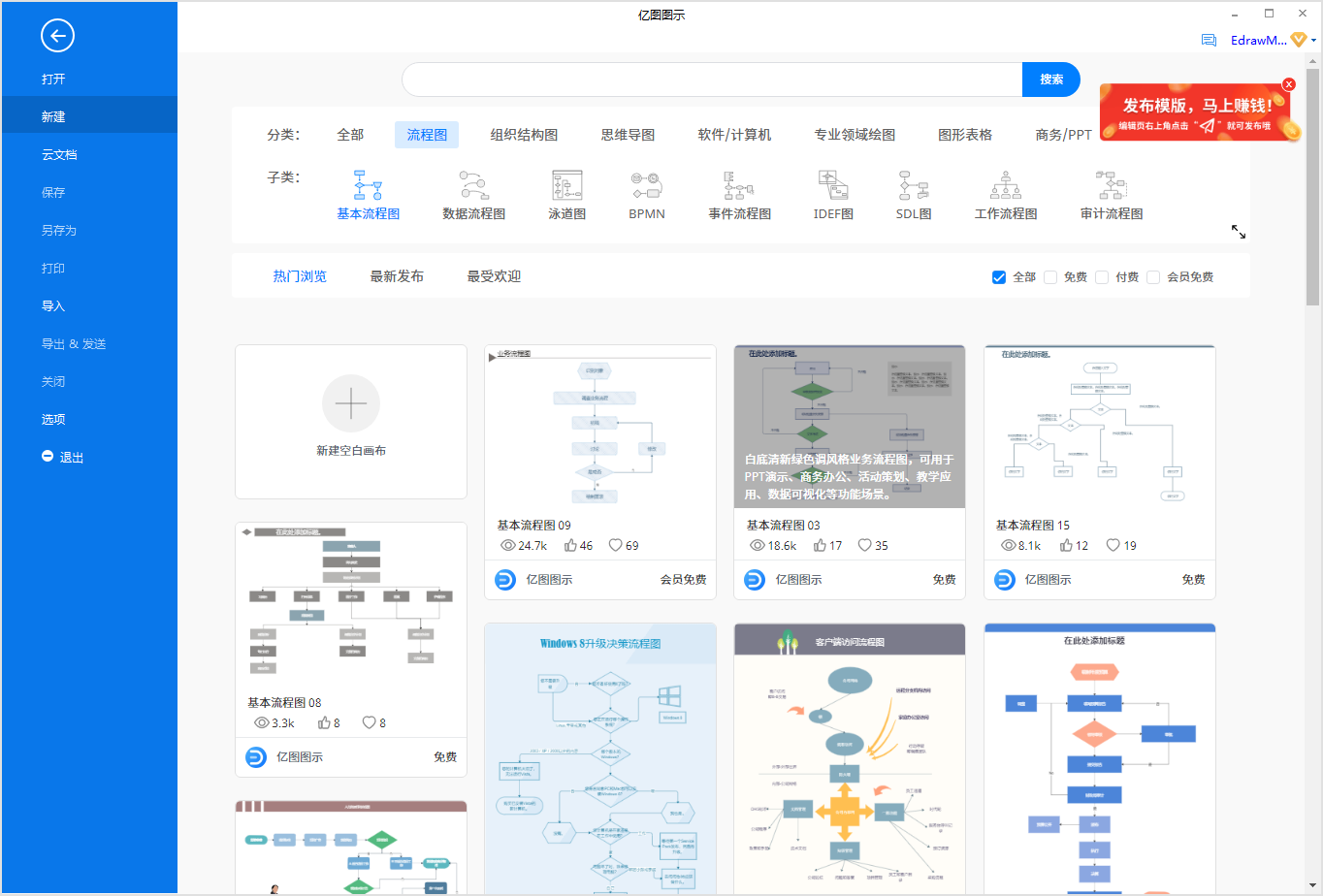 业务流程图打开