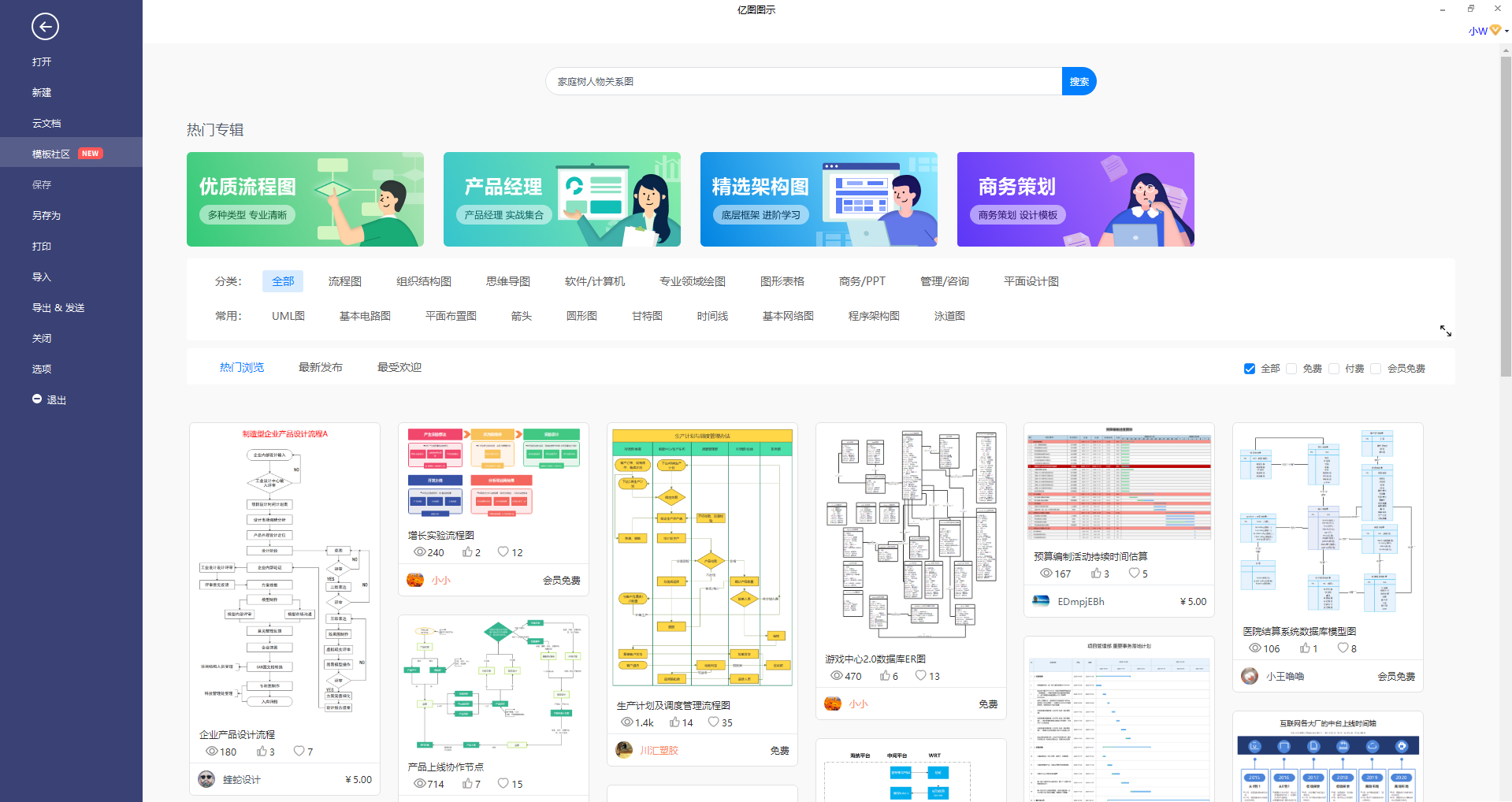 家庭树人物关系图