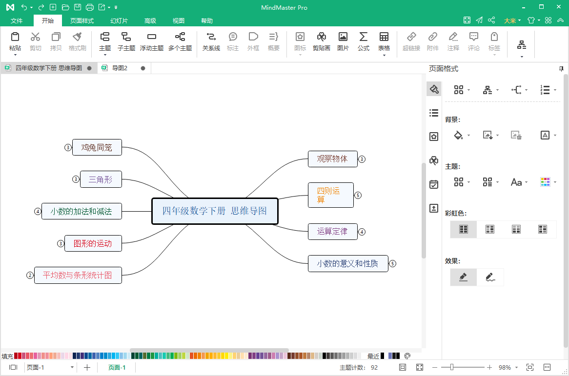 四年级下册数学